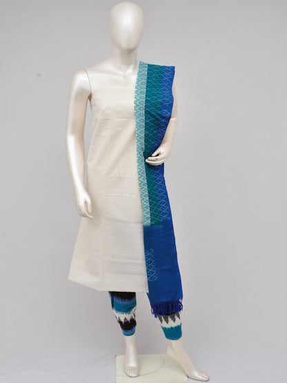 Pochampally Double Ikkat Designer Dress Material [D61205037]