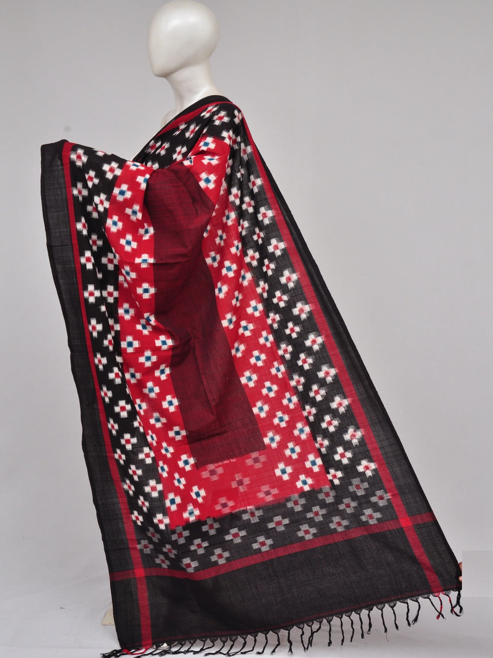 Pochampally Double Ikkat Designer Dress Material [D61205044]