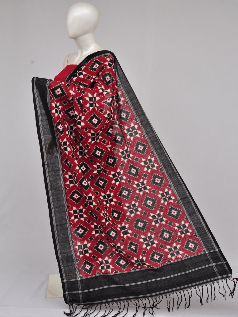 Pochampally Double Ikkat Designer Dress Material [D61205048]