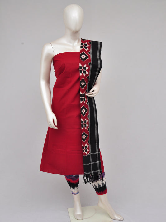 Pochampally Double Ikkat Designer Dress Material [D61205048]