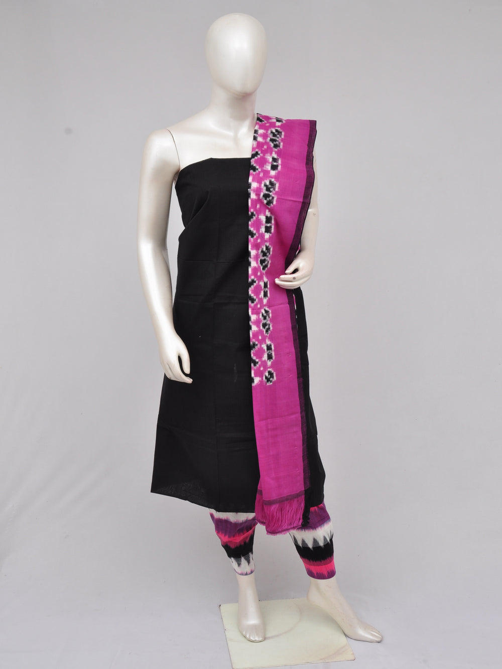 Pochampally Double Ikkat Designer Dress Material [D61209000]