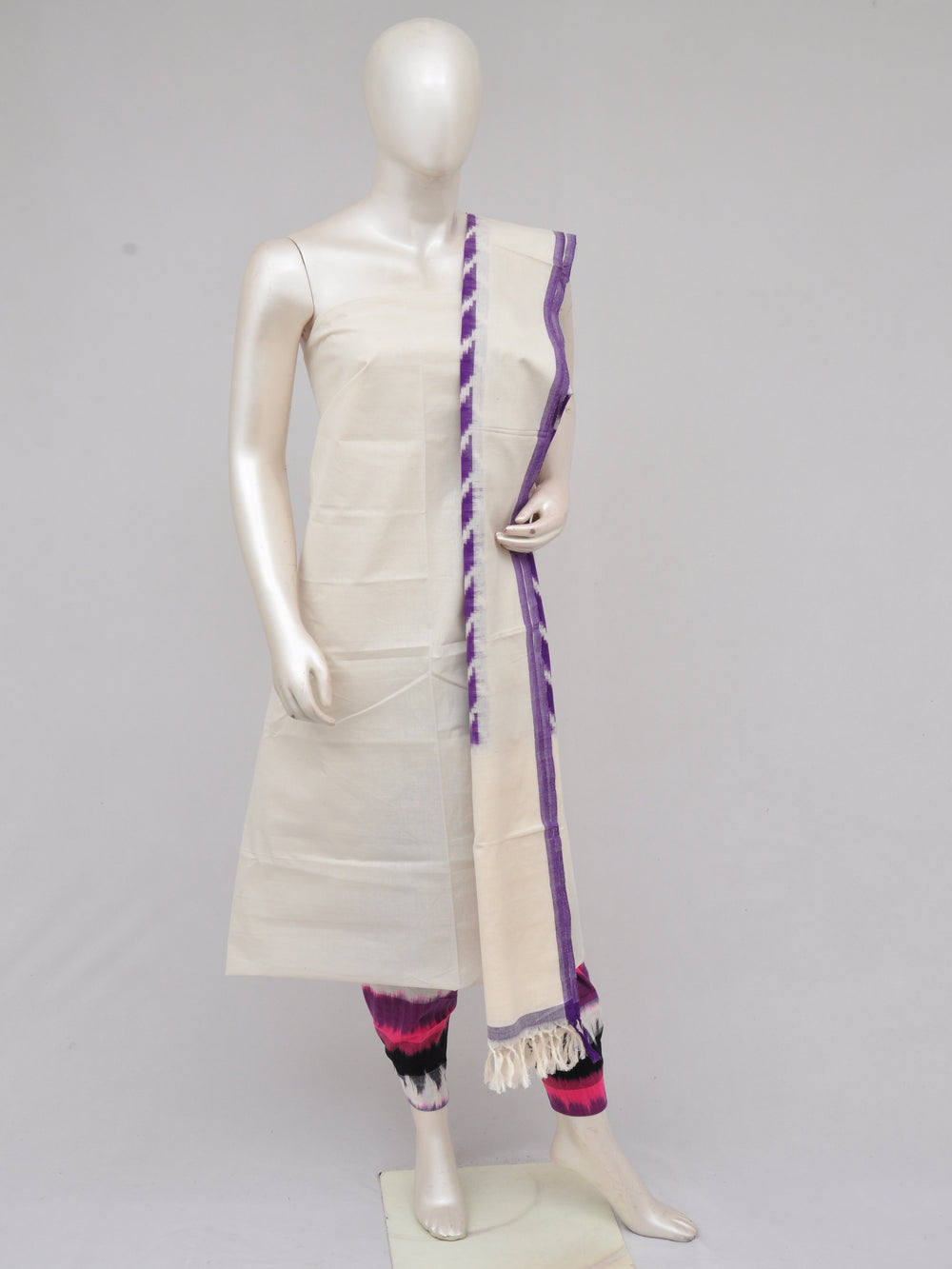 Pochampally Double Ikkat Designer Dress Material [D61209004]