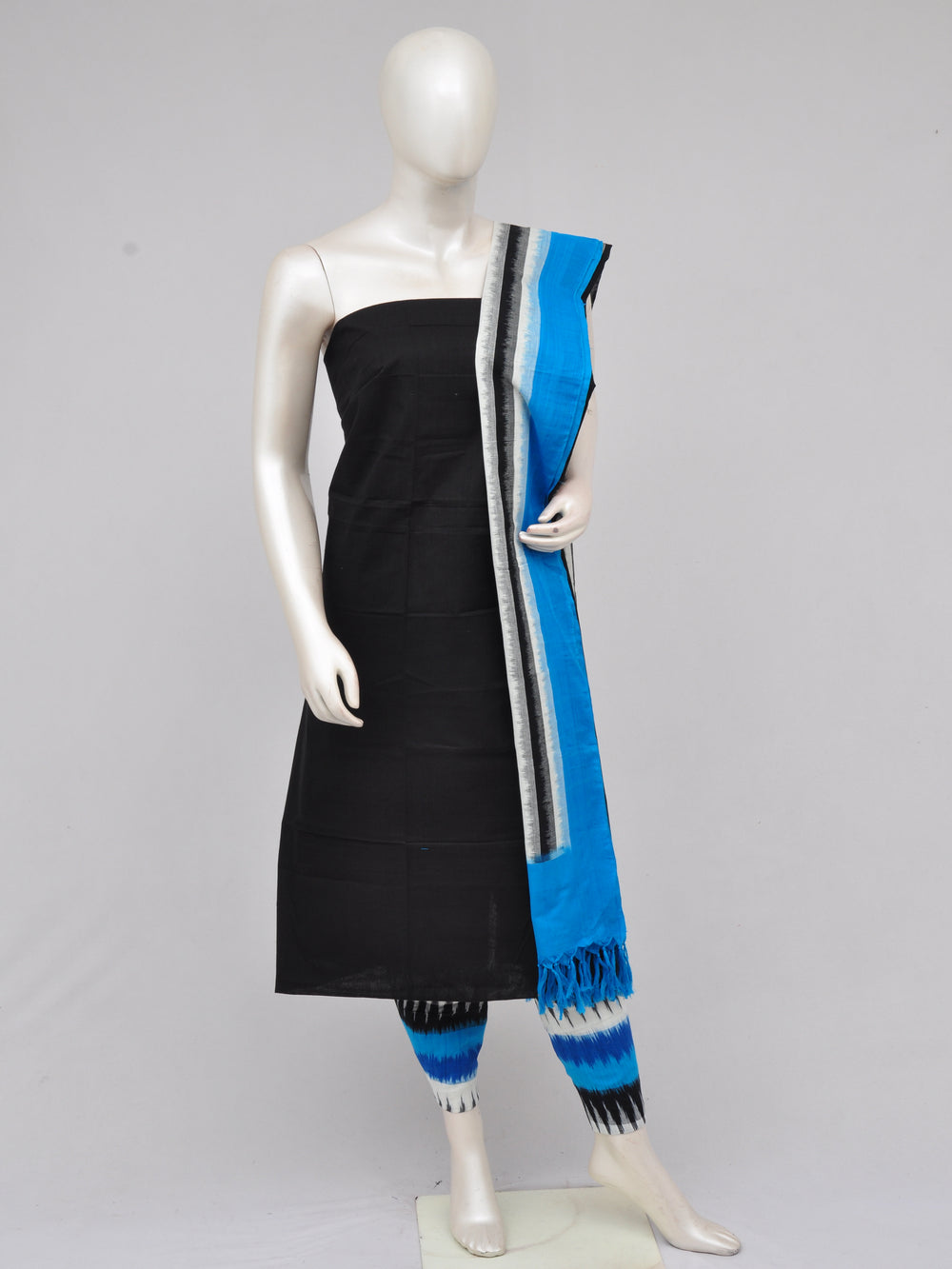 Pochampally Double Ikkat Designer Dress Material [D61209006]