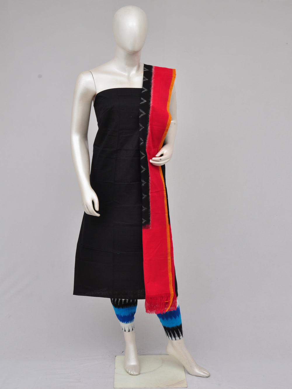 Pochampally Double Ikkat Designer Dress Material [D61209007]