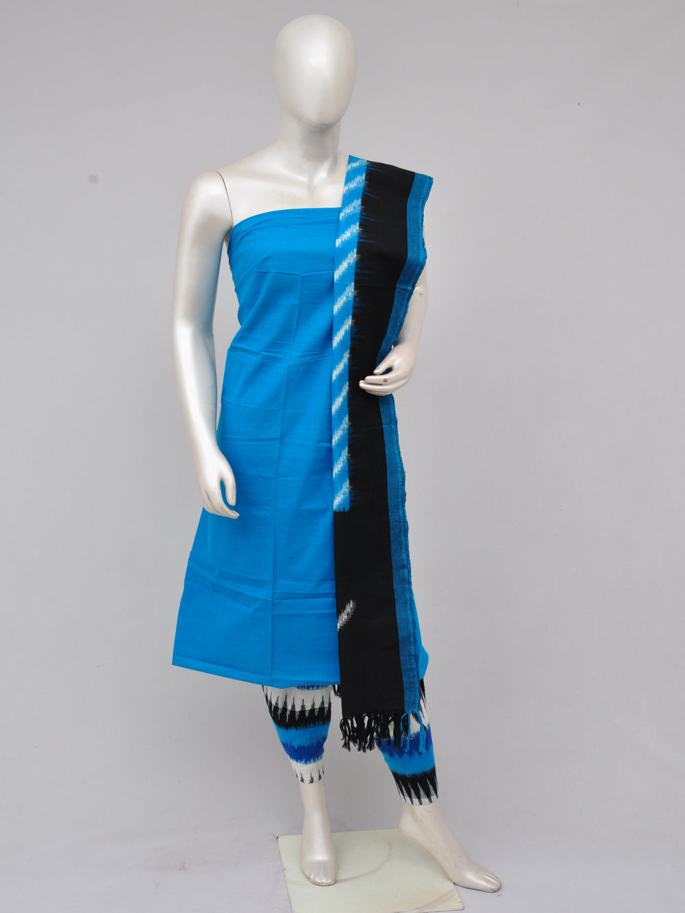 Pochampally Double Ikkat Designer Dress Material [D61209020] - DressesForWomen.IN