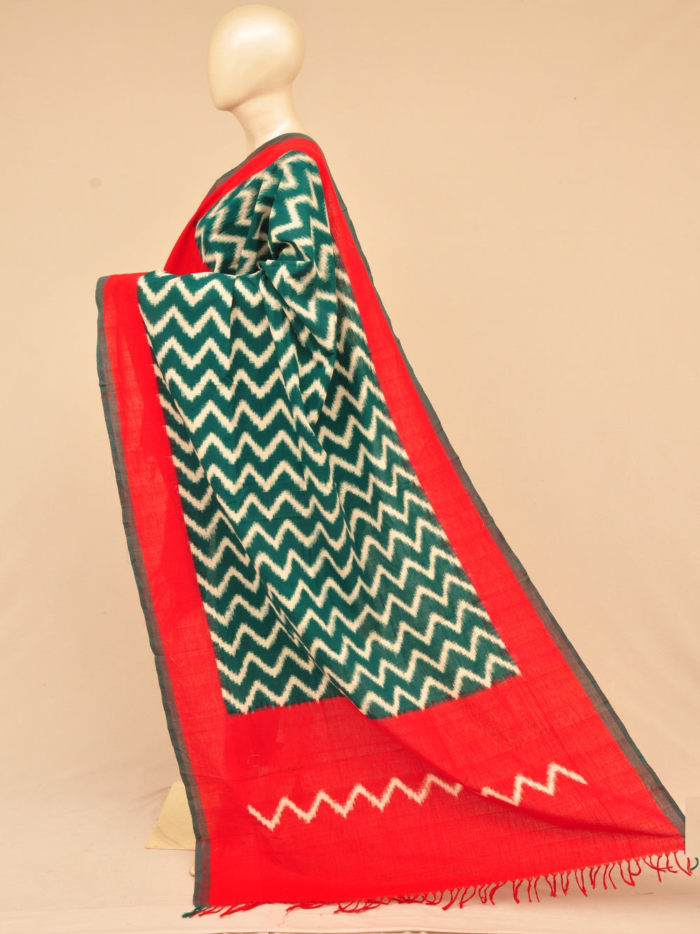 Pochampally Double Ikkat Designer Dress Material [D61209022]