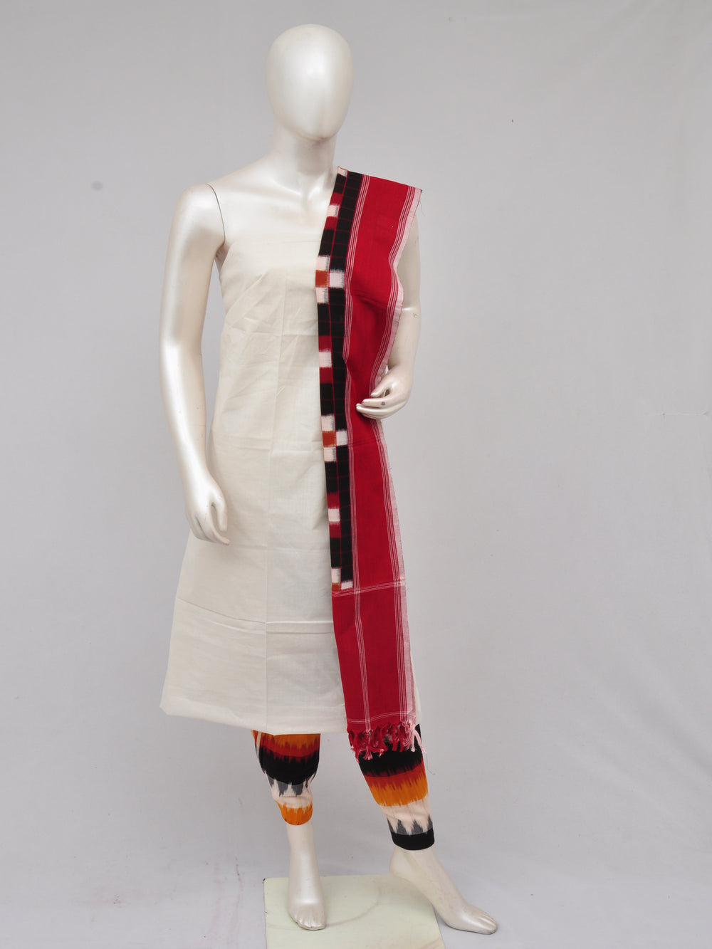 Pochampally Double Ikkat Designer Dress Material [D61209027]