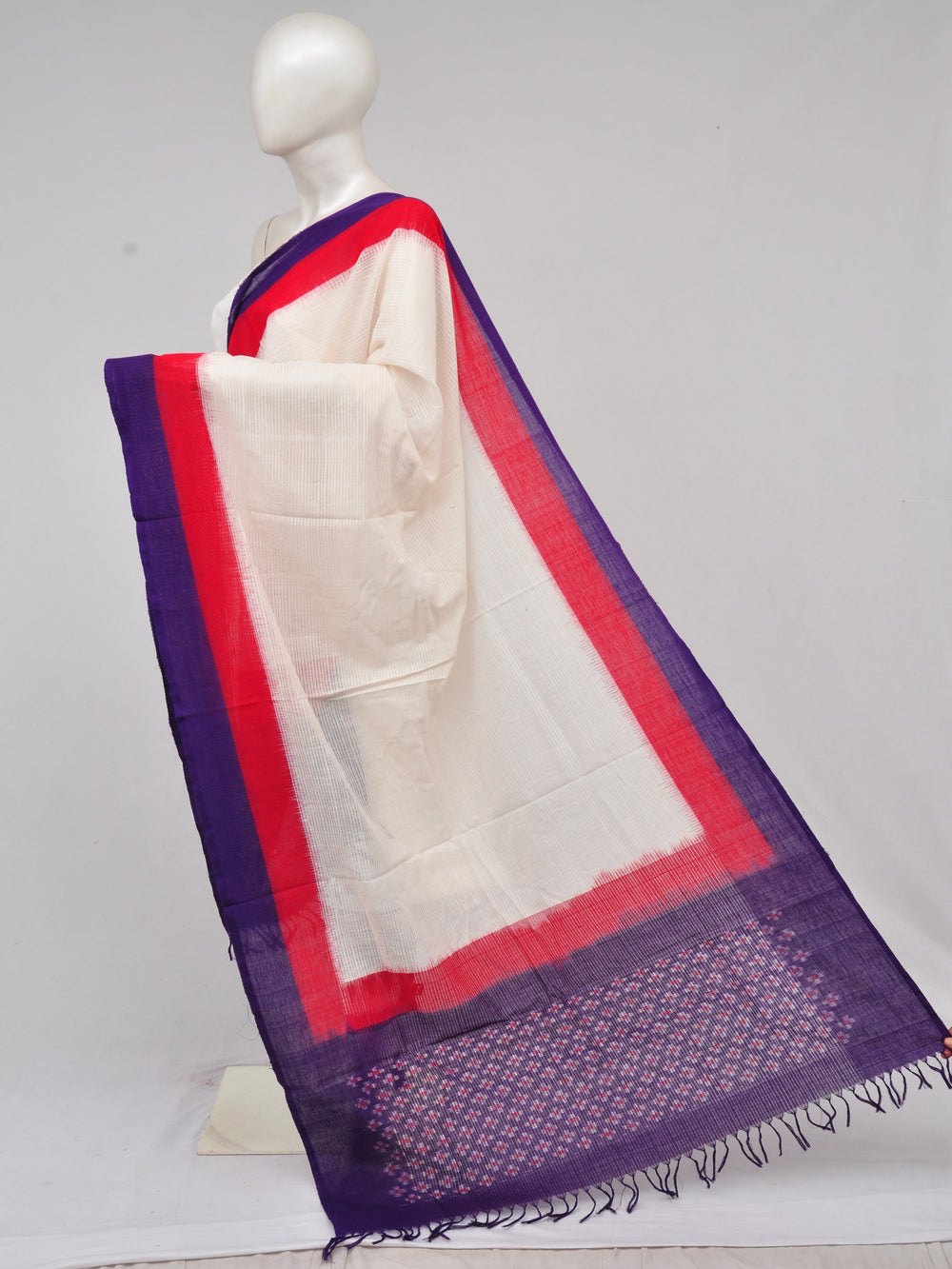Pochampally Double Ikkat Designer Dress Material [D61209033]
