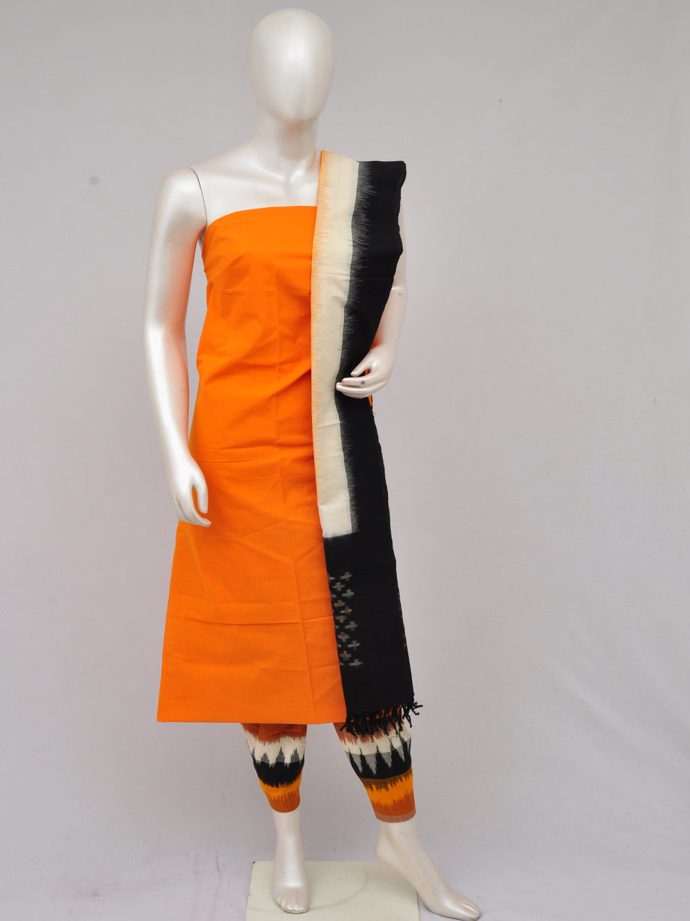 Pochampally Double Ikkat Designer Dress Material [D61209035]