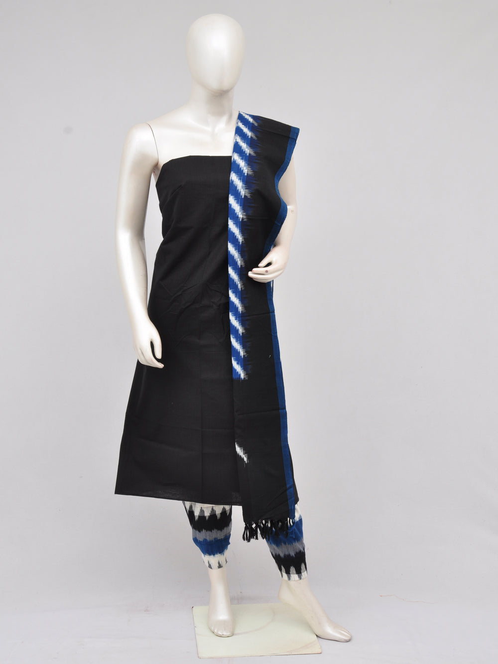 Pochampally Double Ikkat Designer Dress Material [D61209040]