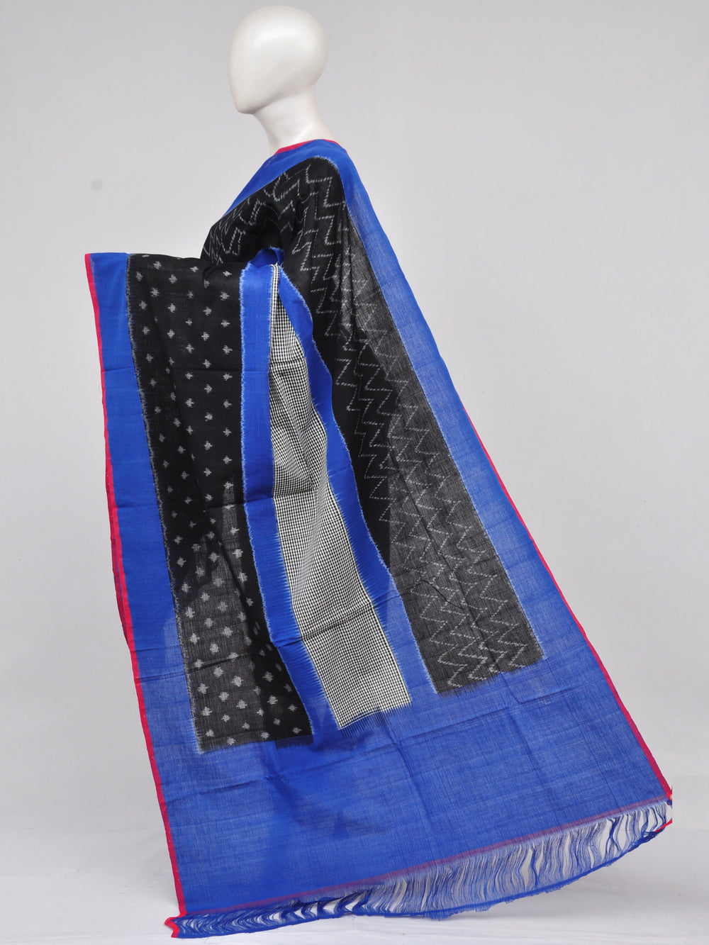 Pochampally Double Ikkat Designer Dress Material [D61209041]
