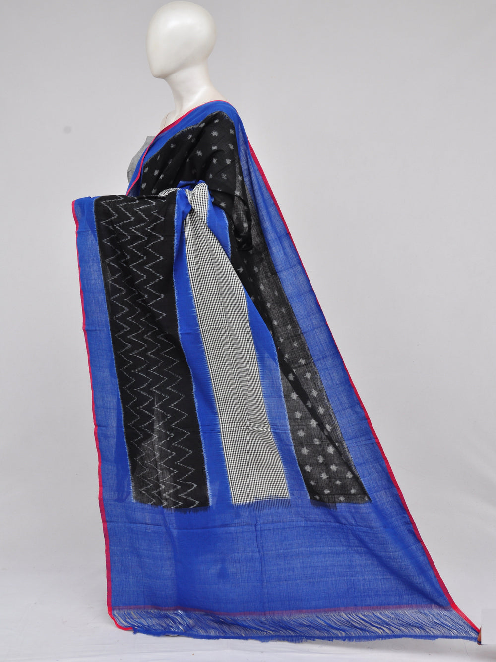 Pochampally Double Ikkat Designer Dress Material [D61209042]