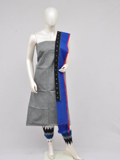 Pochampally Double Ikkat Designer Dress Material [D61209042]