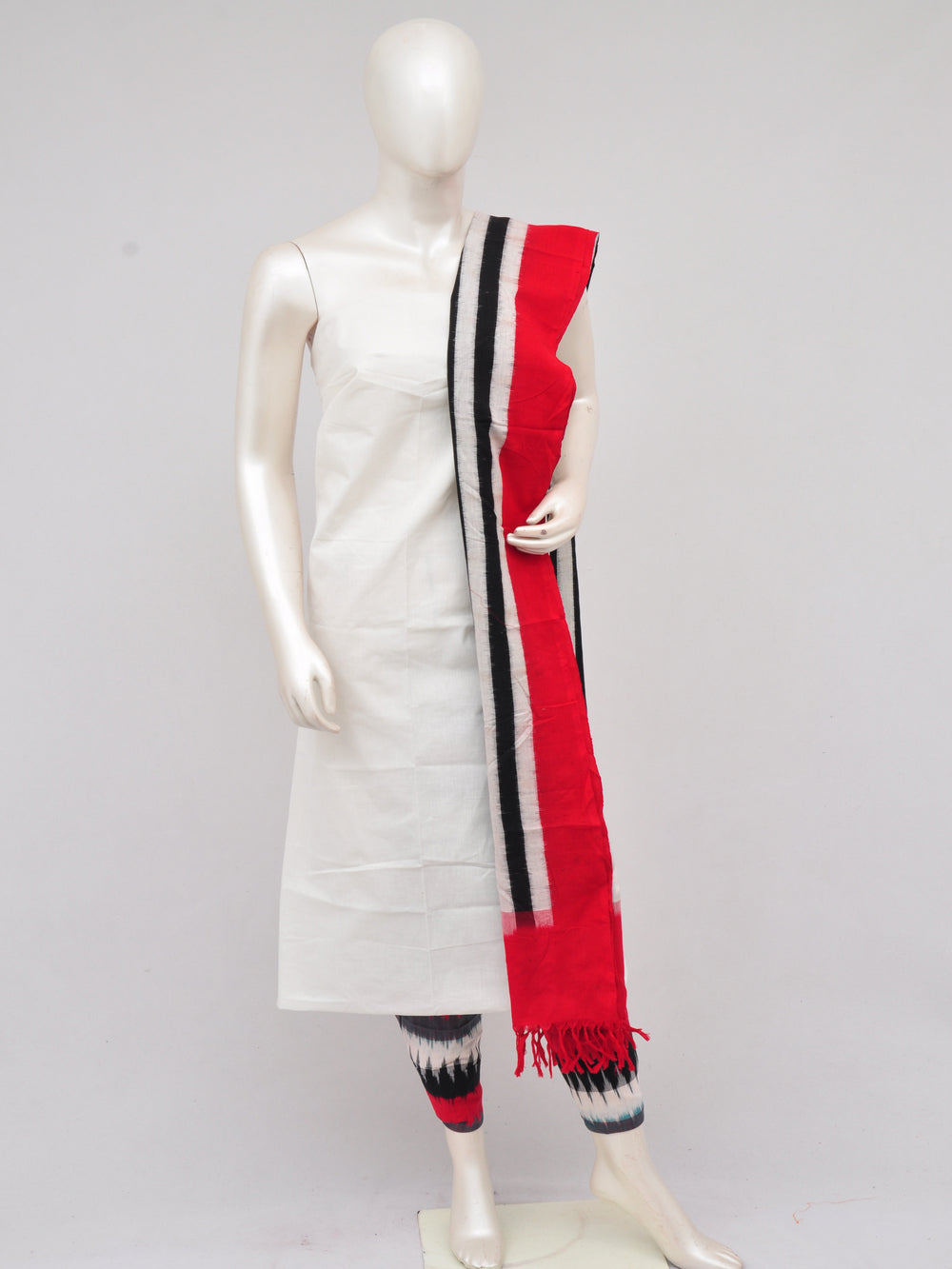 Pochampally Double Ikkat Designer Dress Material [D61209046]
