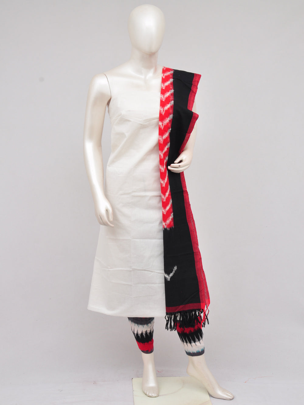 Pochampally Double Ikkat Designer Dress Material [D61209048]