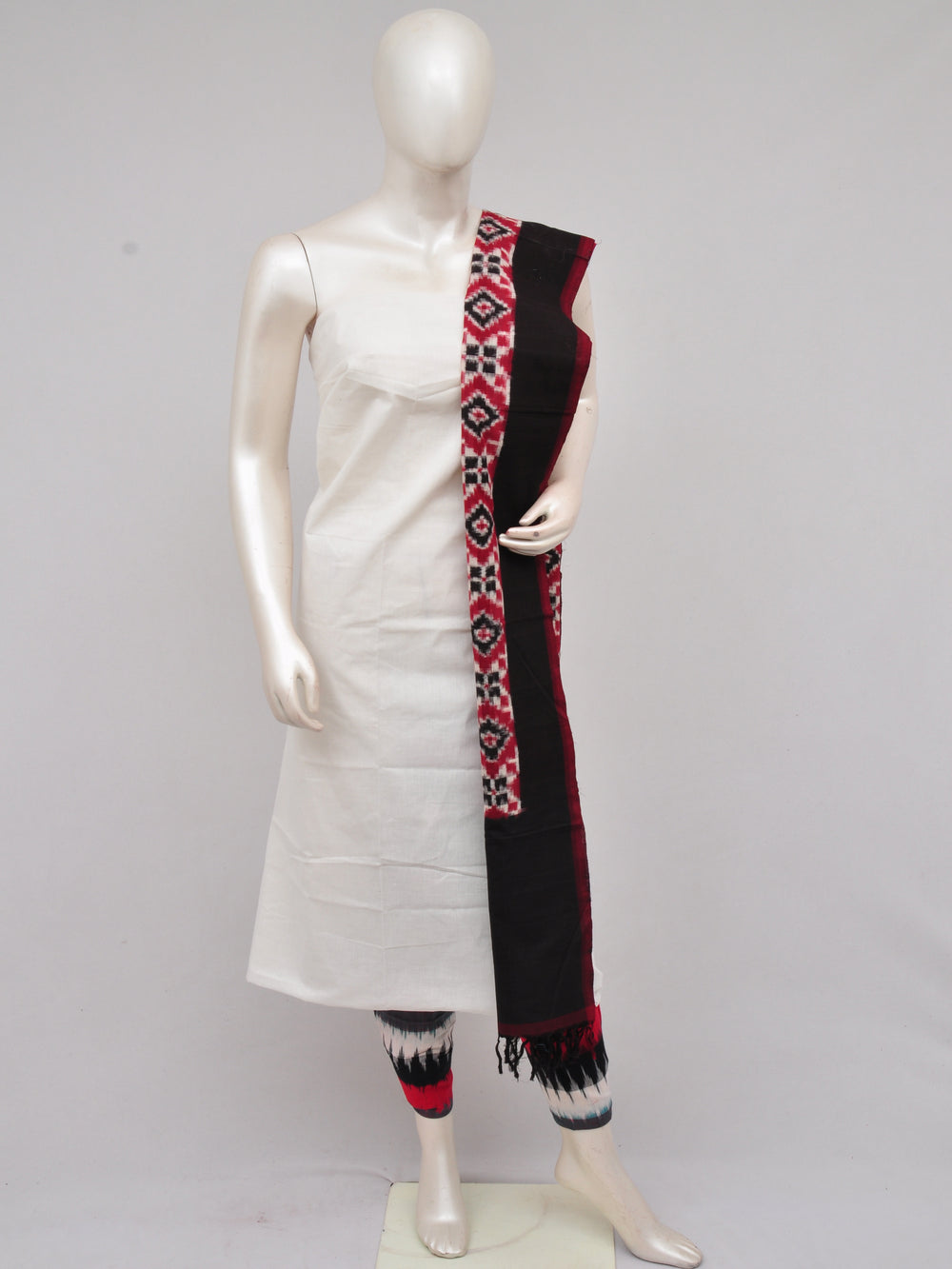 Pochampally Double Ikkat Designer Dress Material [D61209050]