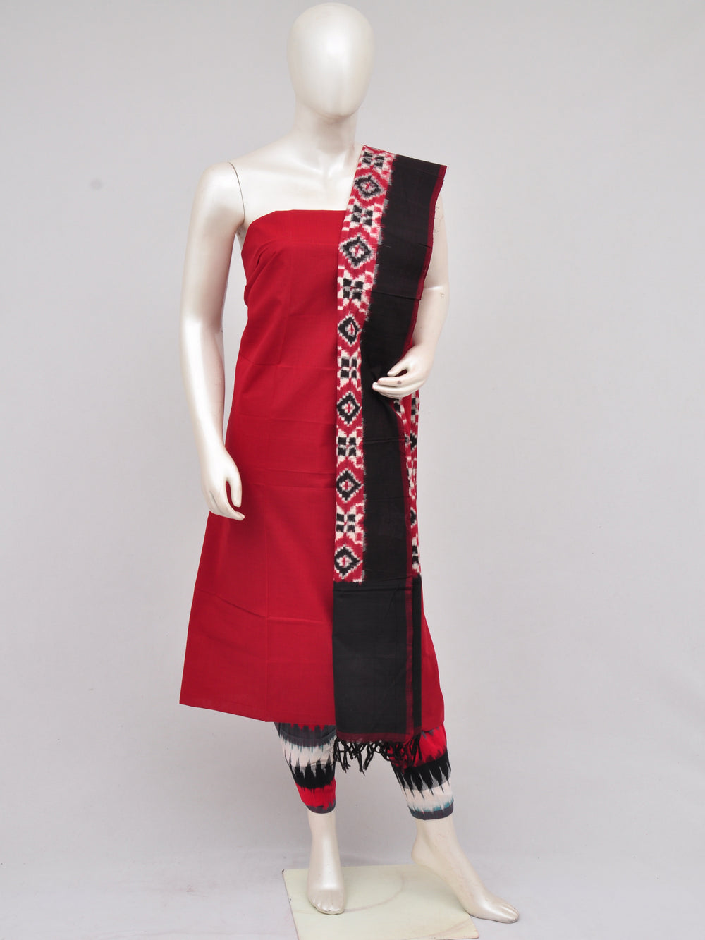 Pochampally Double Ikkat Designer Dress Material [D61209051] - DressesForWomen.IN