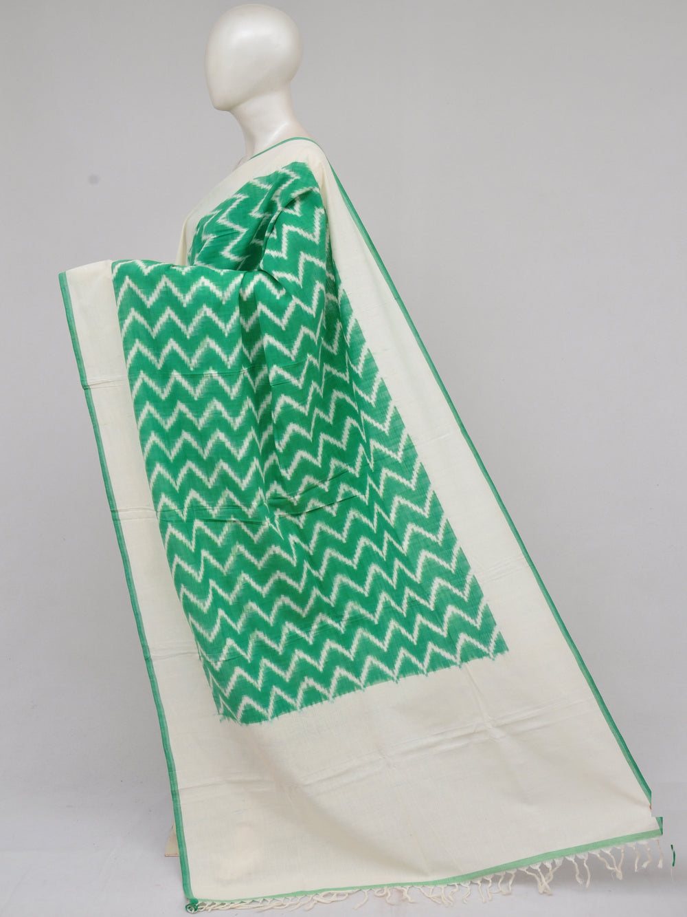 Pochampally Double Ikkat Designer Dress Material [D61209057]