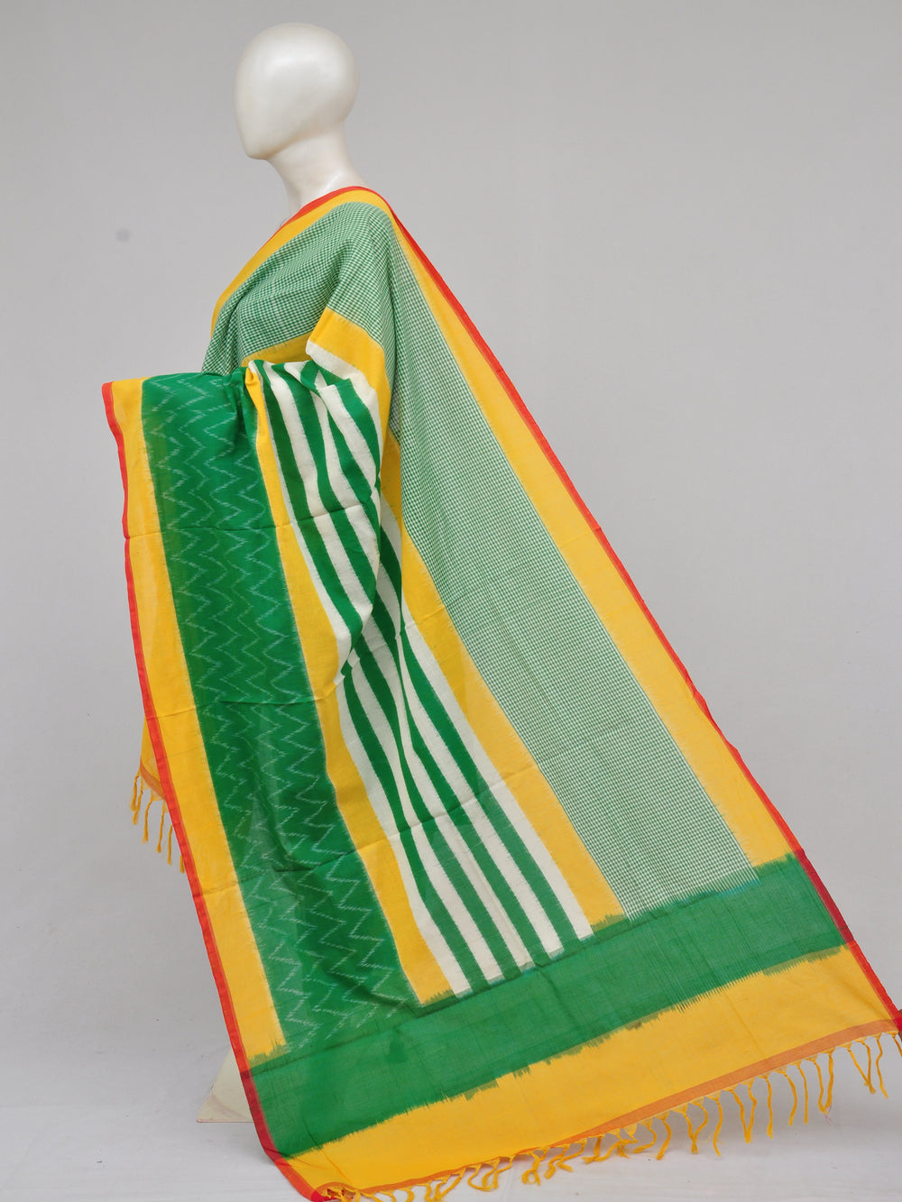 Pochampally Double Ikkat Designer Dress Material [D61209059]