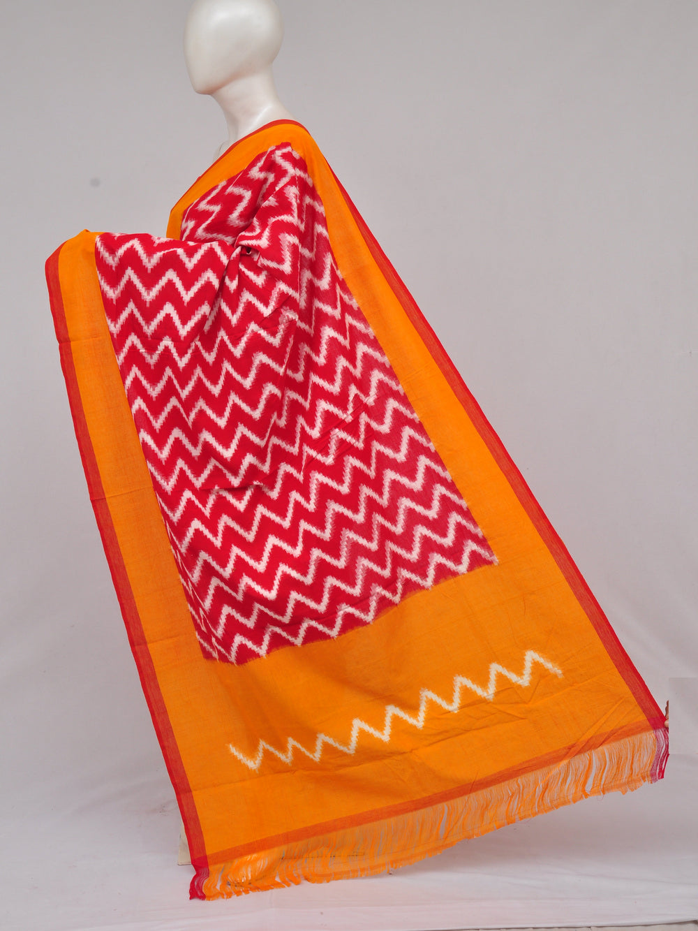 Pochampally Double Ikkat Designer Dress Material [D61209061]
