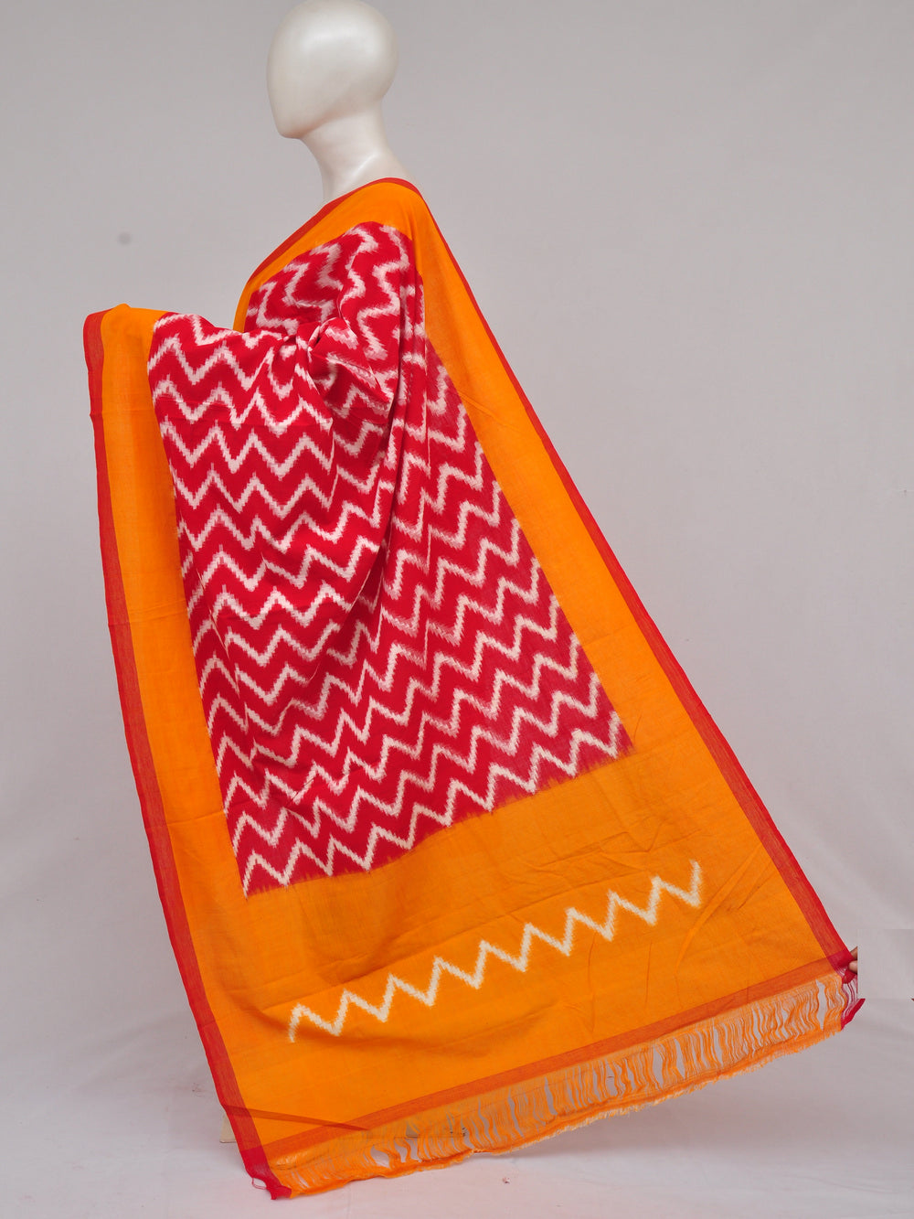 Pochampally Double Ikkat Designer Dress Material [D61209063]