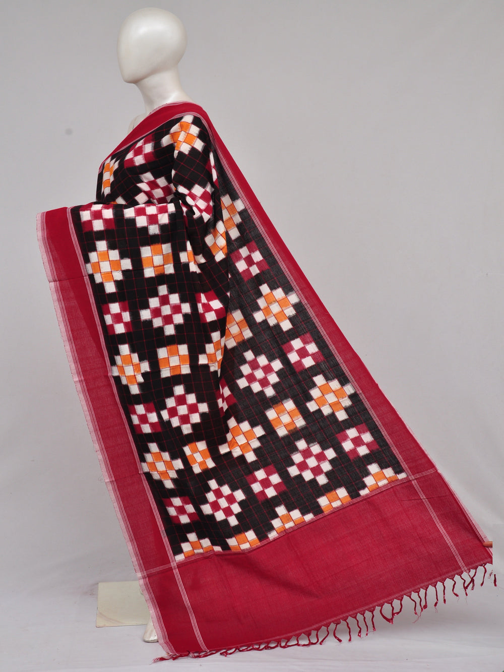 Pochampally Double Ikkat Designer Dress Material [D61209064]