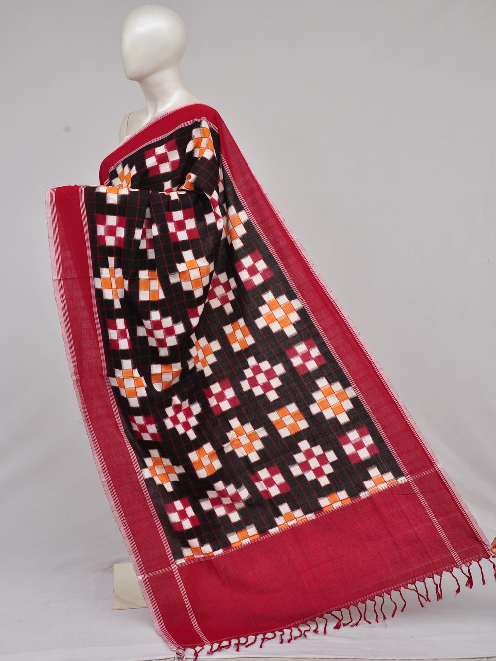 Pochampally Double Ikkat Designer Dress Material [D61209067]