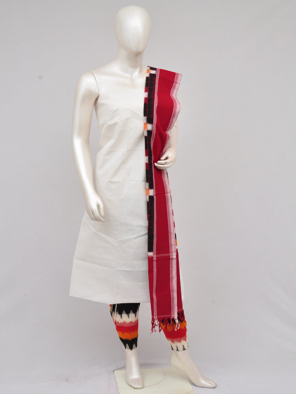 Pochampally Double Ikkat Designer Dress Material [D61209067]
