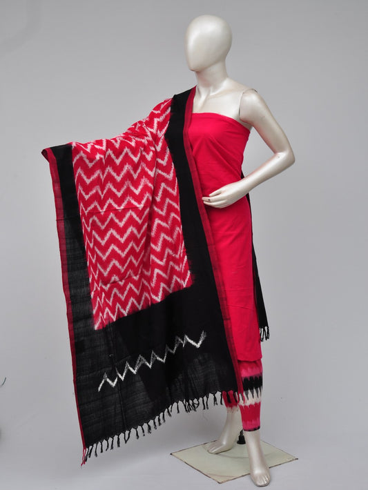 Pochampally Double Ikkat Designer Dress Material [D70722253]