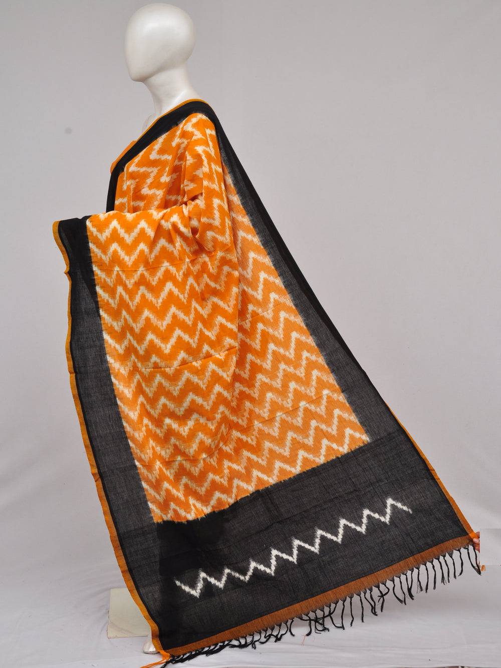 Pochampally Double Ikkat Designer Dress Material [D61209074]