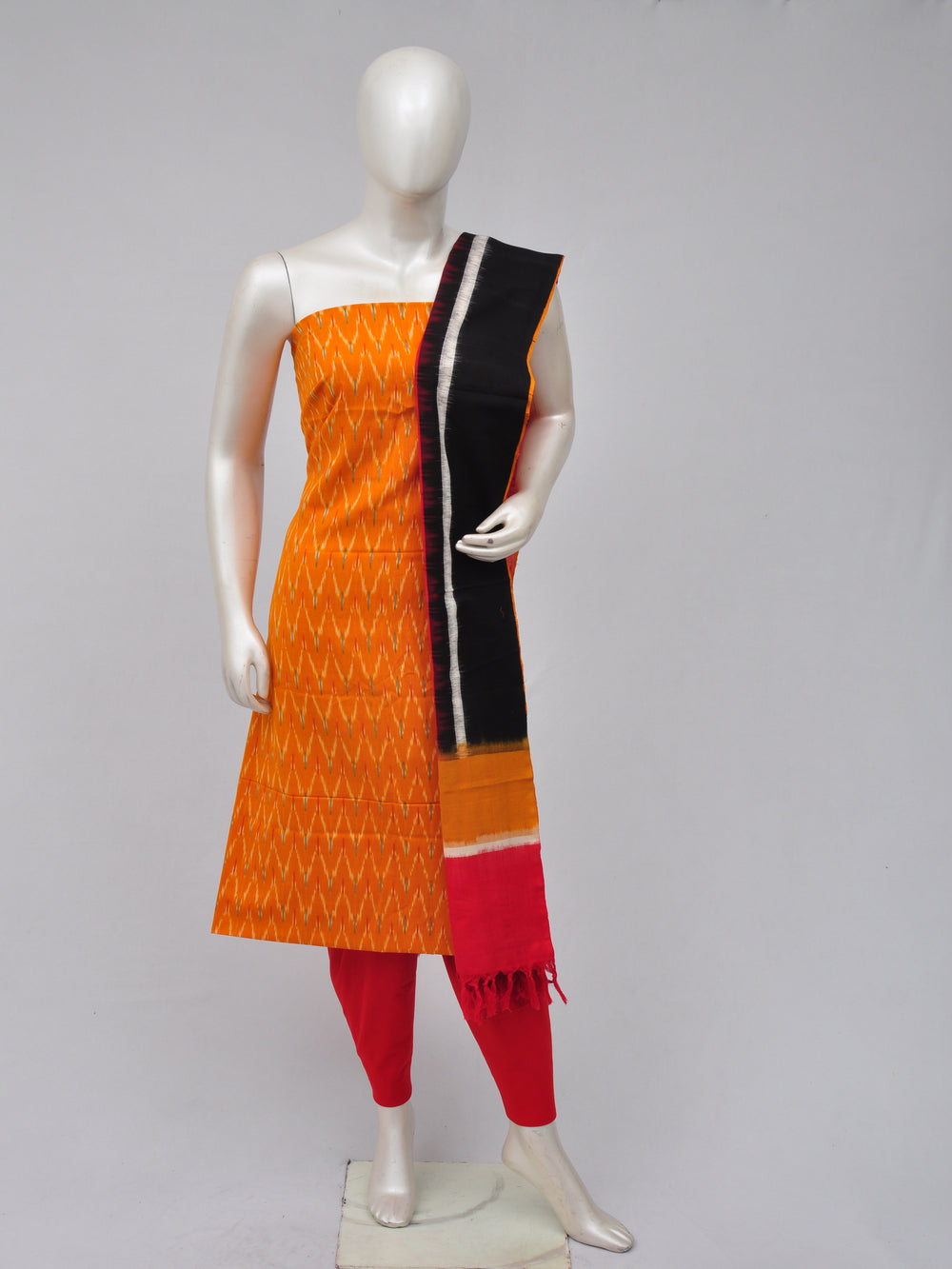 Double Ikkat Dress Material [D70420005] - DressesForWomen.IN