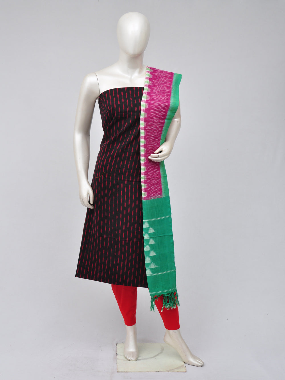 Double Ikkat Dress Material [D70420006]
