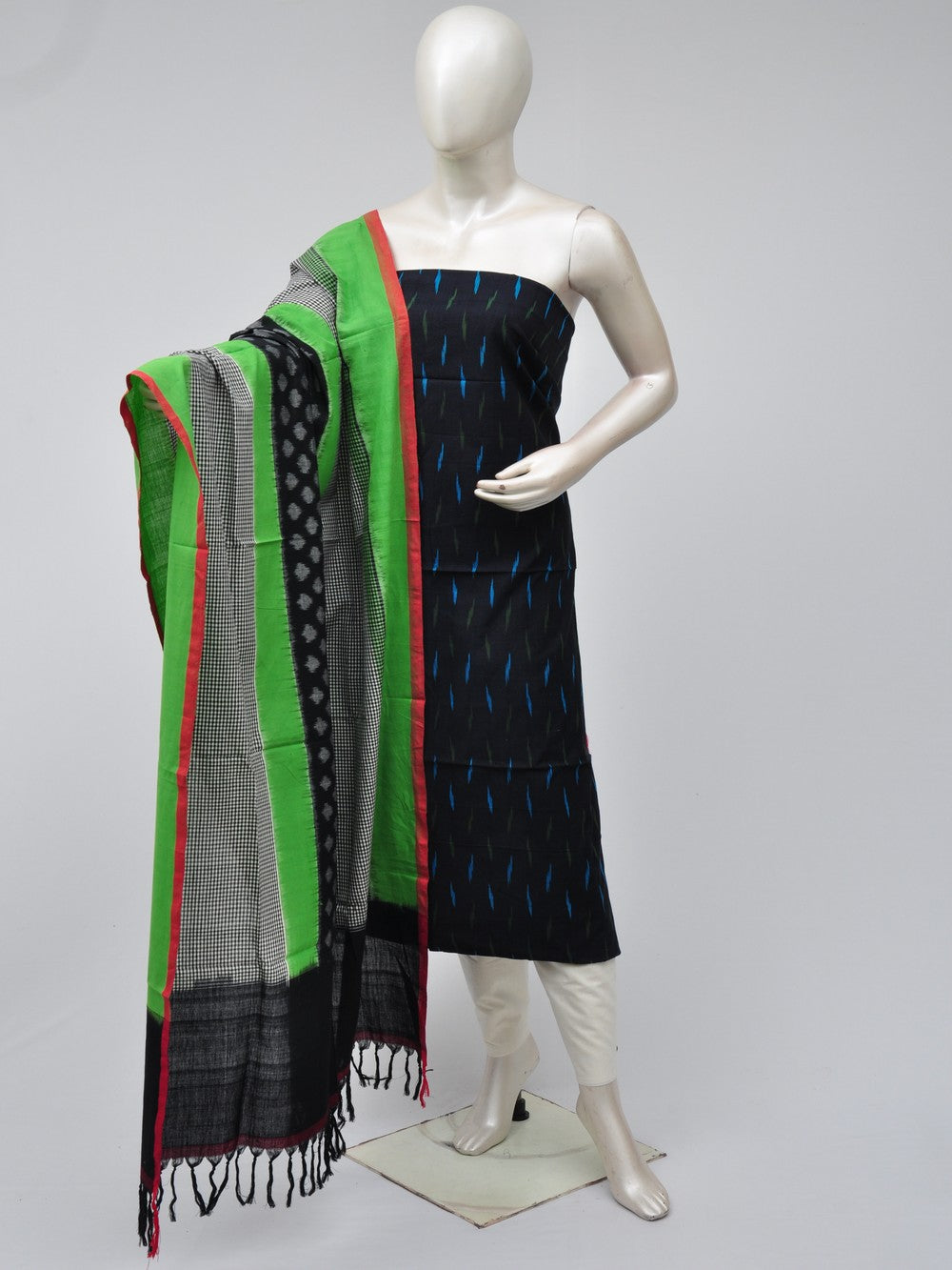 Double Ikkat Dress Material  [D70725283]