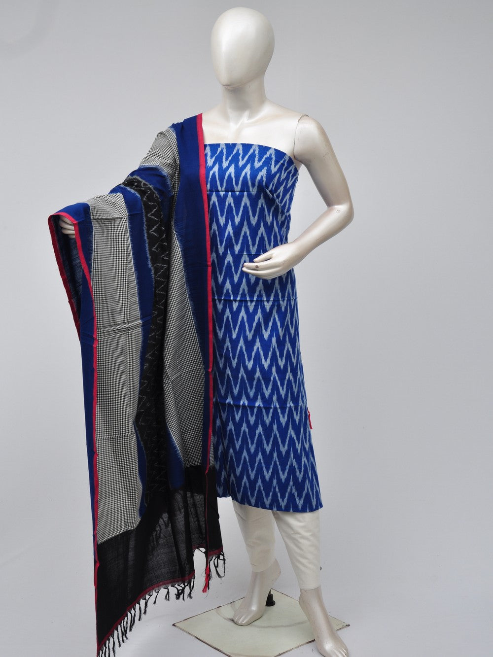 Double Ikkat Dress Material  [D70725284]