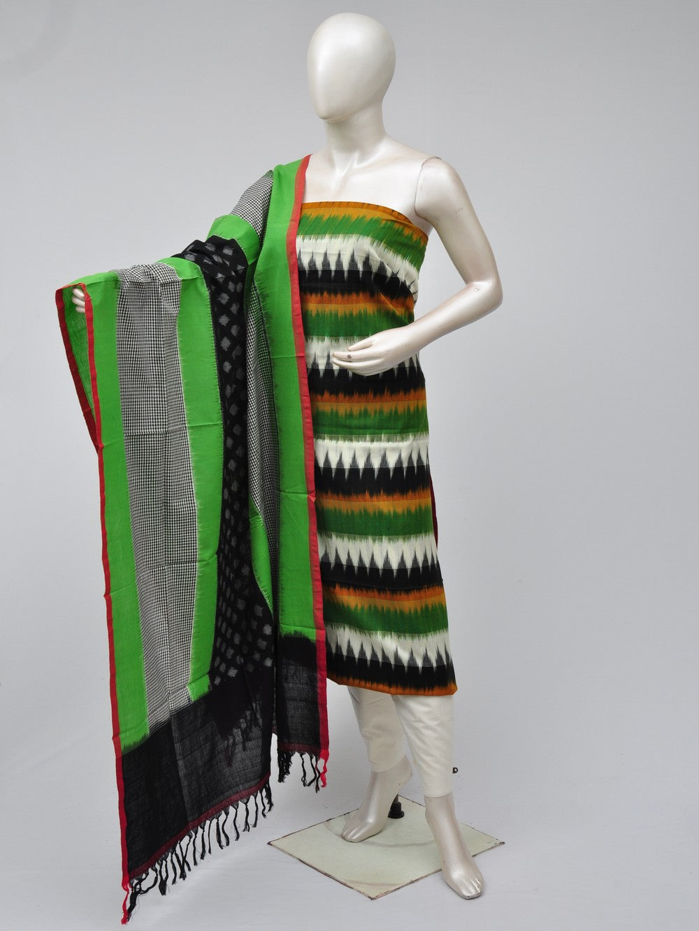 Double Ikkat Dress Material  [D70725287]