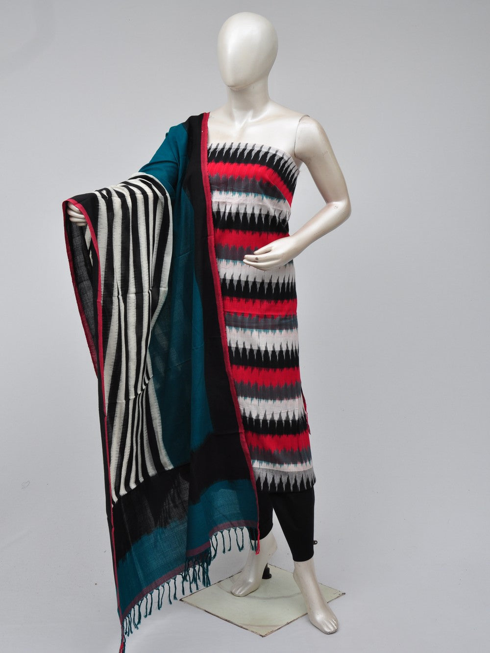 Double Ikkat Dress Material  [D70725293]