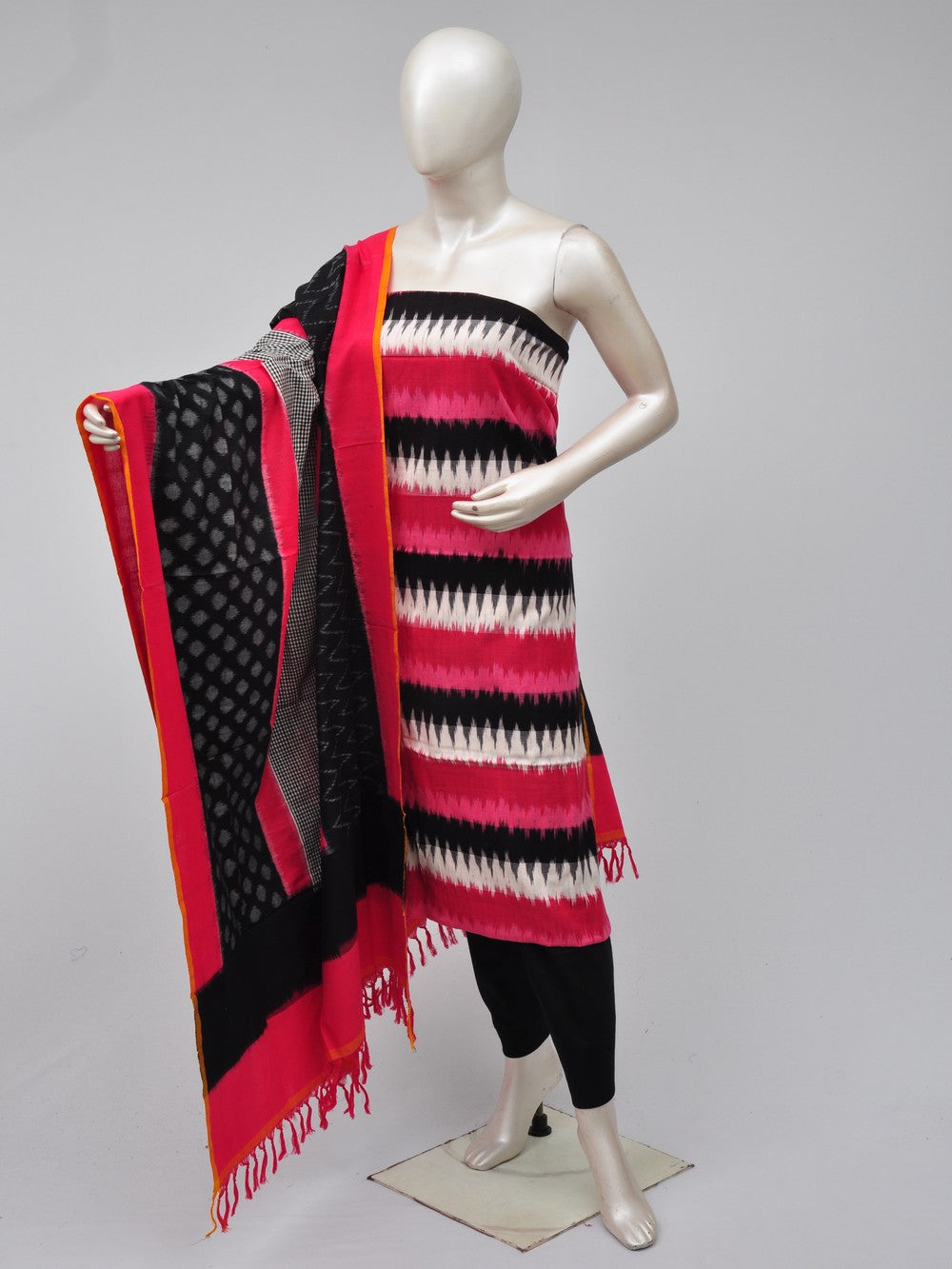 Double Ikkat Dress Material  [D70725294] - DressesForWomen.IN