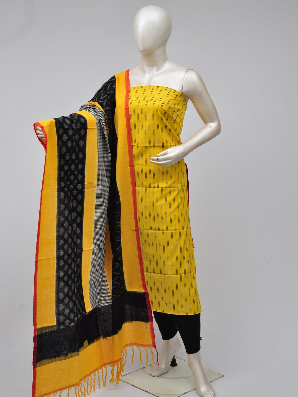 Double Ikkat Dress Material  [D70725295]