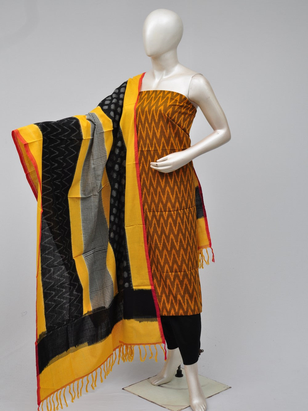 Double Ikkat Dress Material  [D70725297]