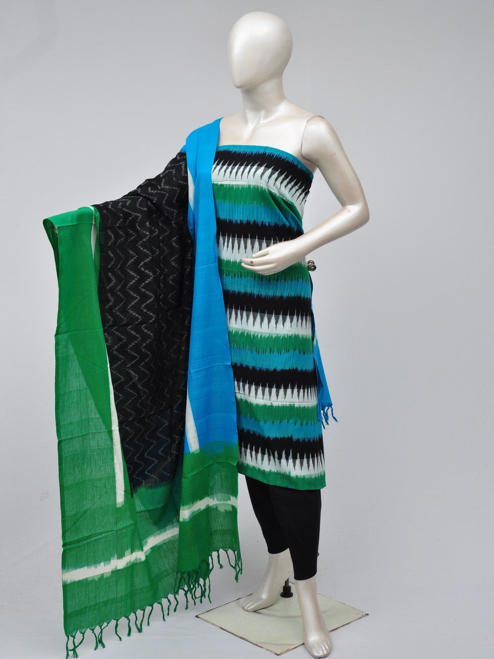 Double Ikkat Dress Material  [D70725298]