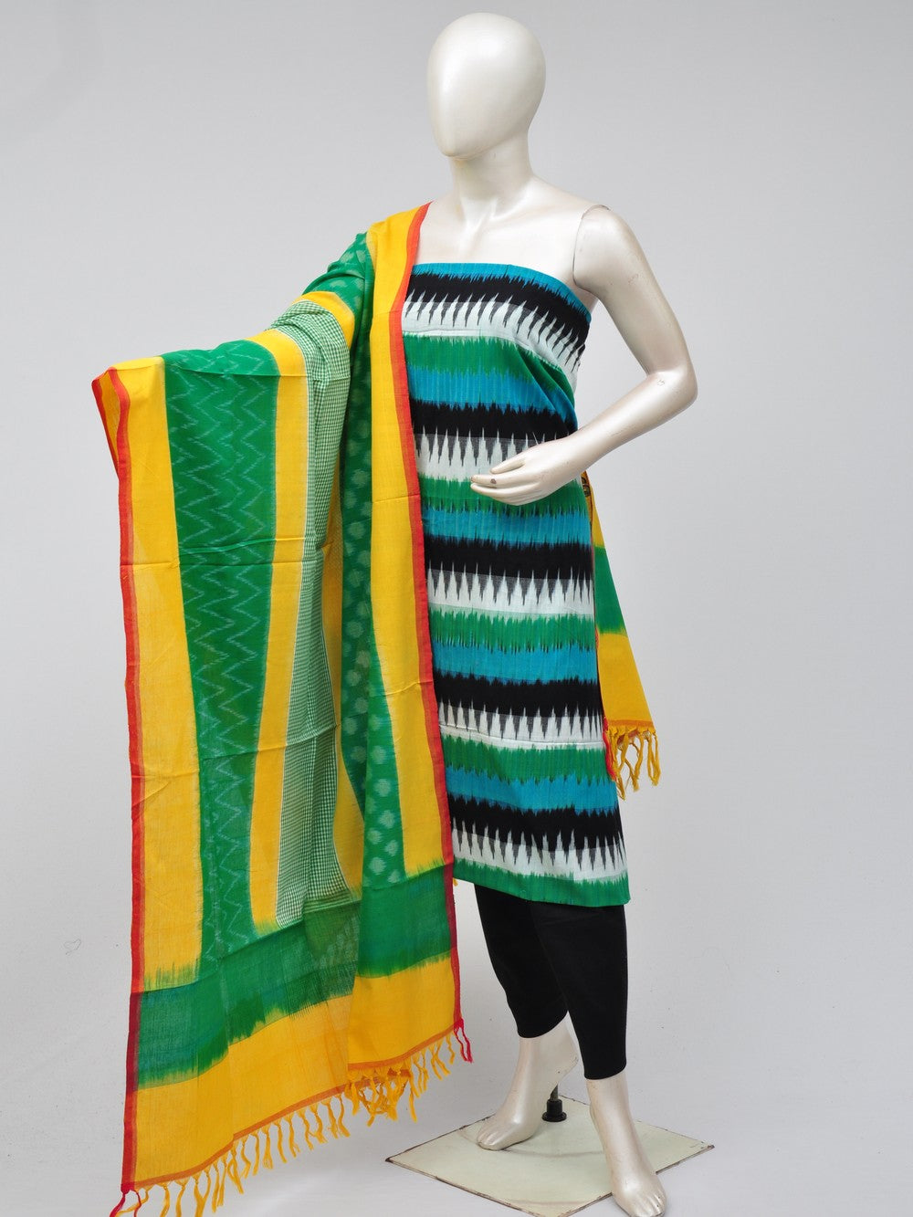 Double Ikkat Dress Material  [D70725299]