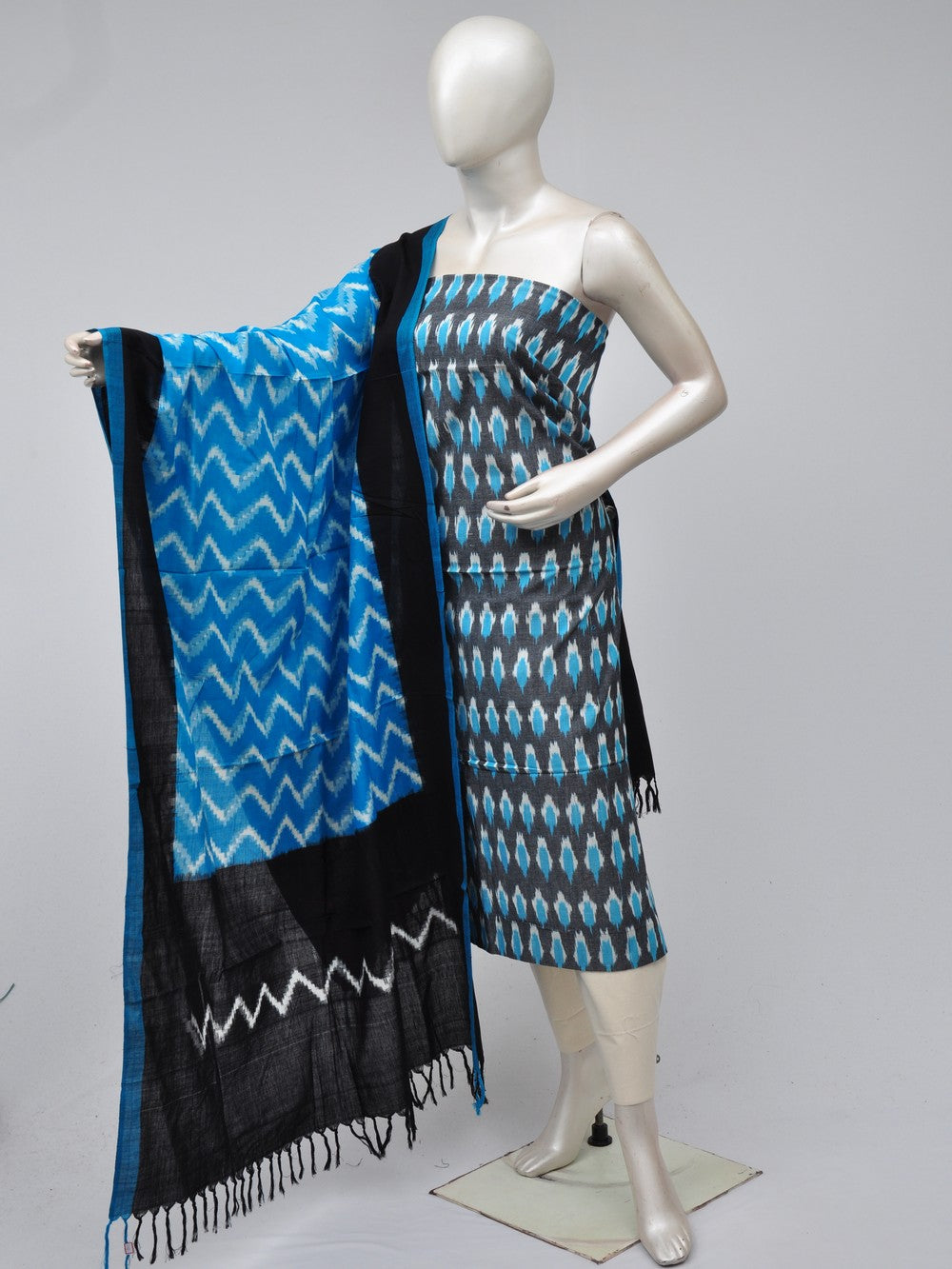 Double Ikkat Dress Material  [D70725306]