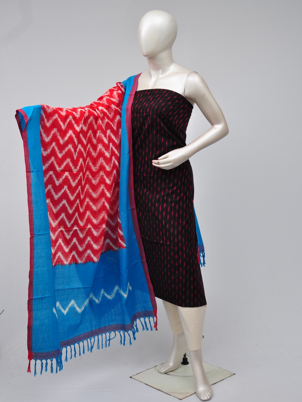 Double Ikkat Dress Material  [D70725307]