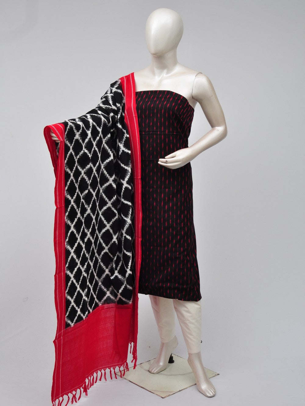 Double Ikkat Dress Material  [D70725318]