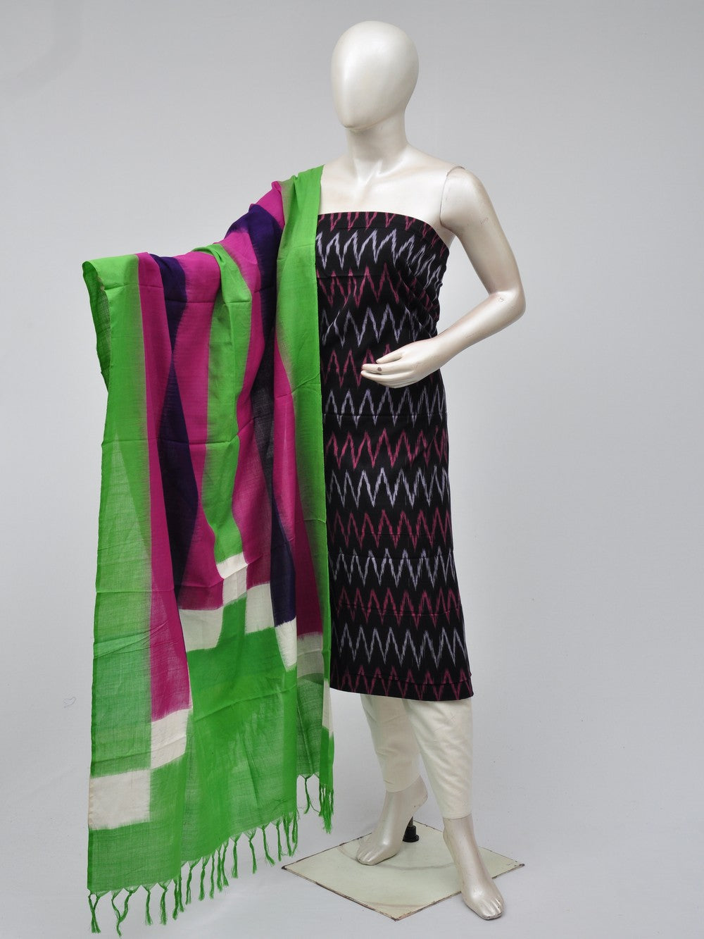 Double Ikkat Dress Material  [D70725319]
