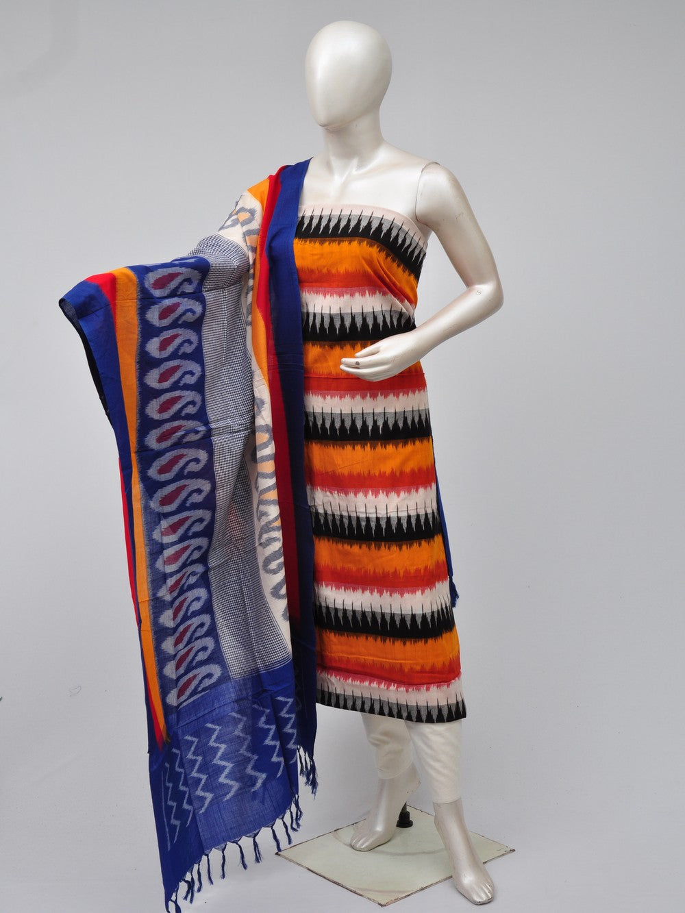 Double Ikkat Dress Material  [D70725321]