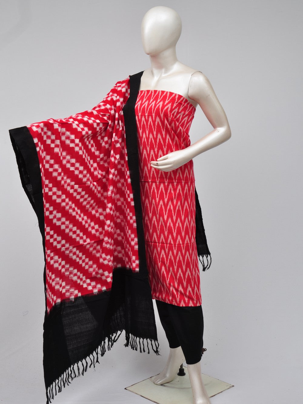 Double Ikkat Dress Material  [D70725323]