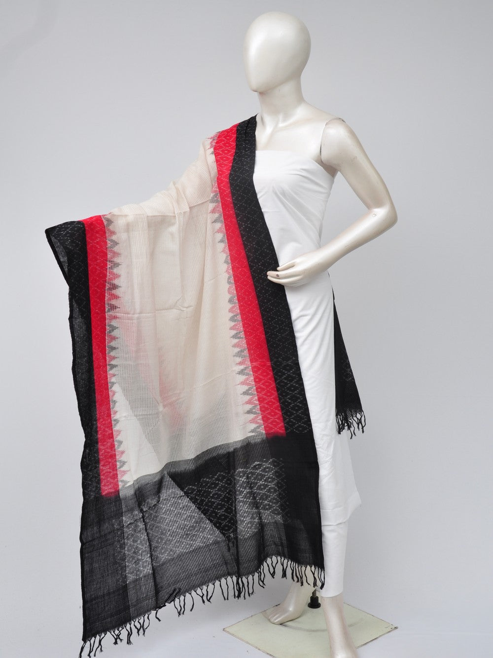 Double Ikkat Dupatta Dress Material [D70612043]