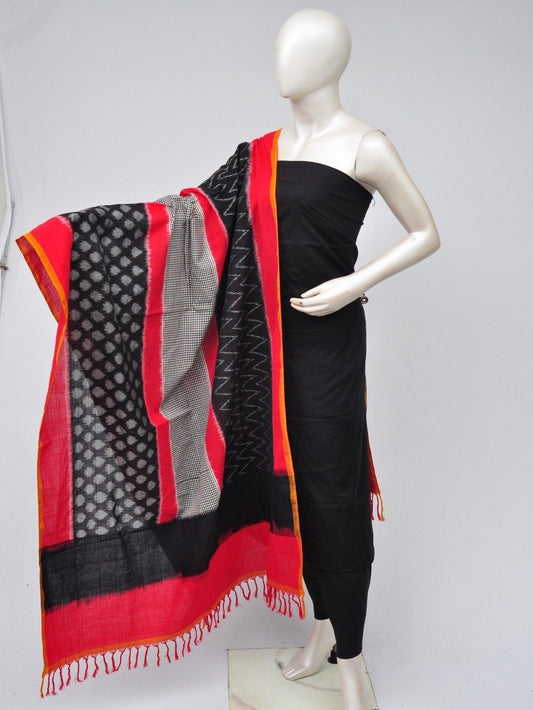 Double Ikkat Dupatta Dress Material   [D70617057]