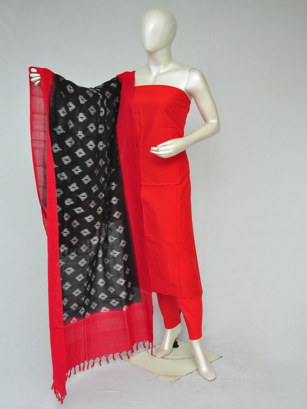 Double Ikkat Dupatta Dress Material   [D80130004]